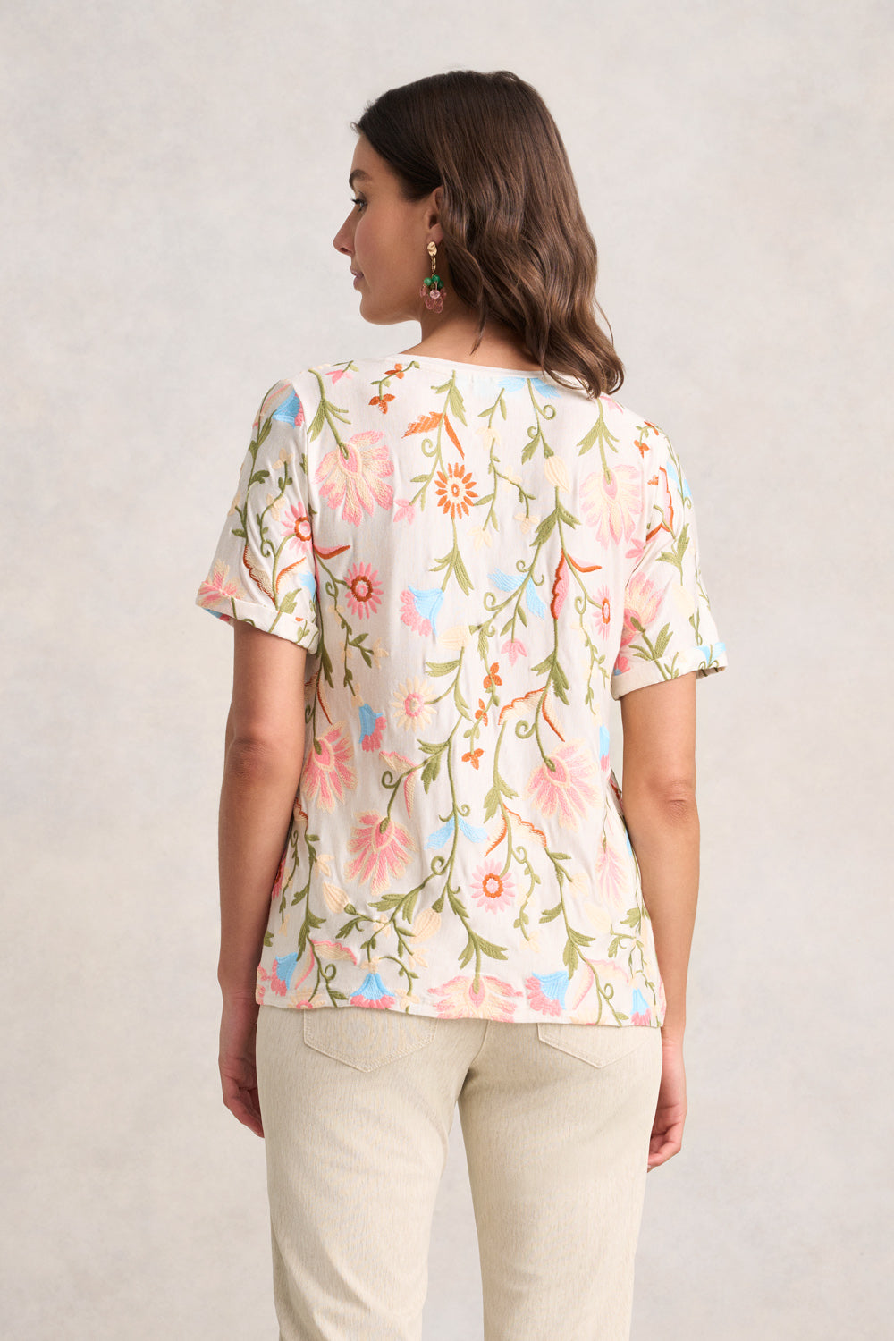 Embroidered Tee - Tile Embroidery