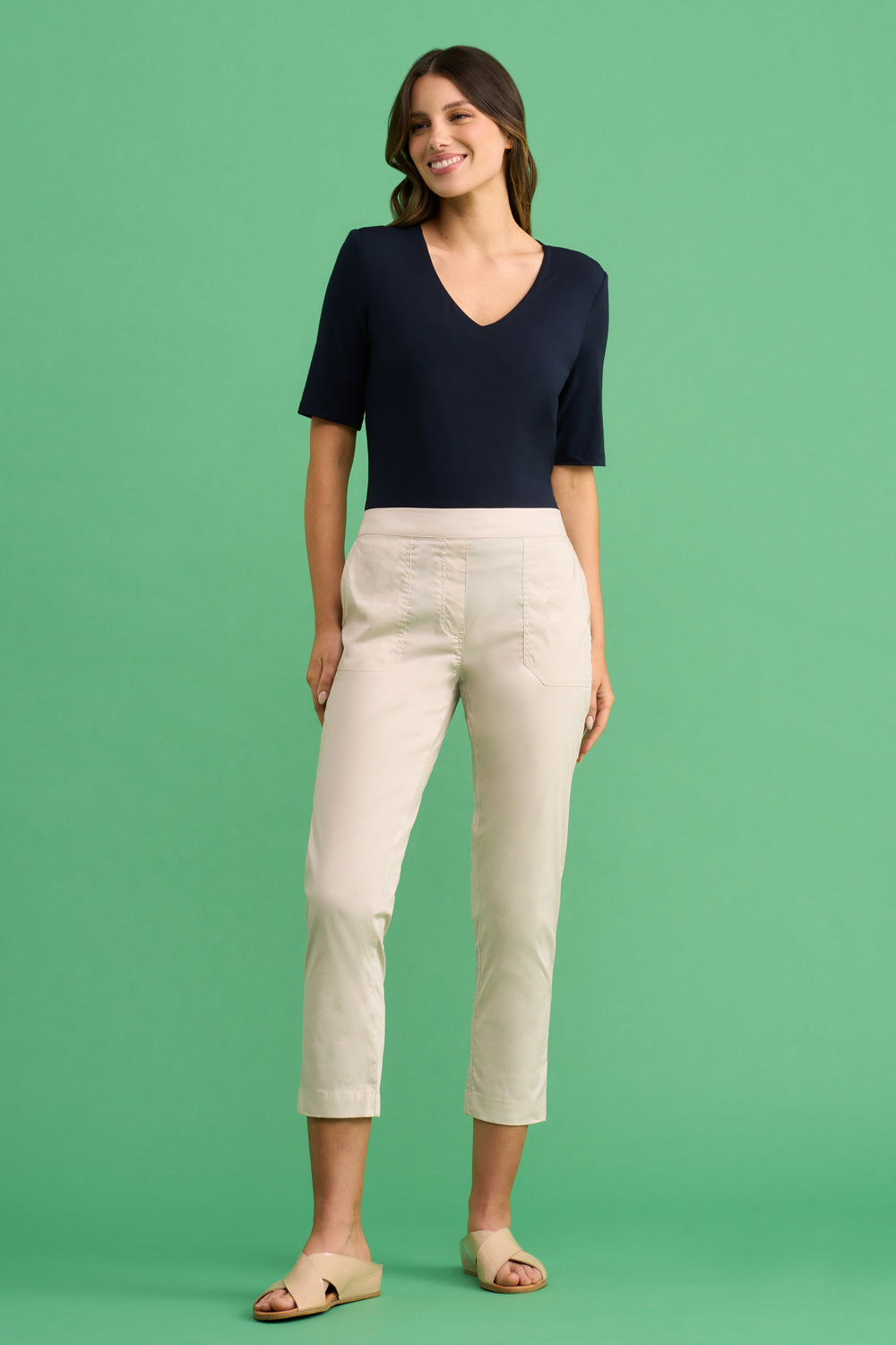 Lightweight Cotton Pant - Pebble