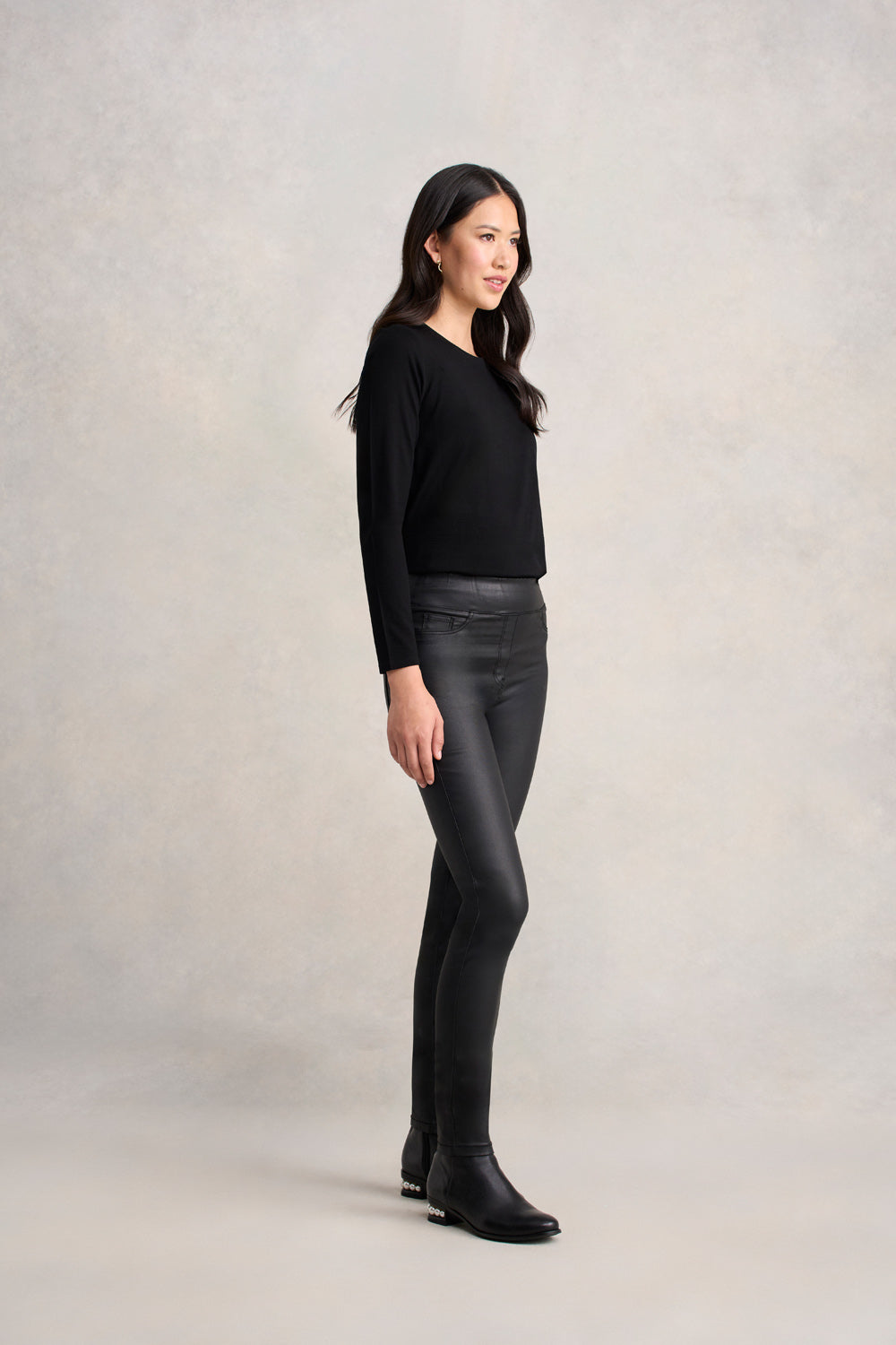 Bengajean® Skinny Leg Coated - Black
