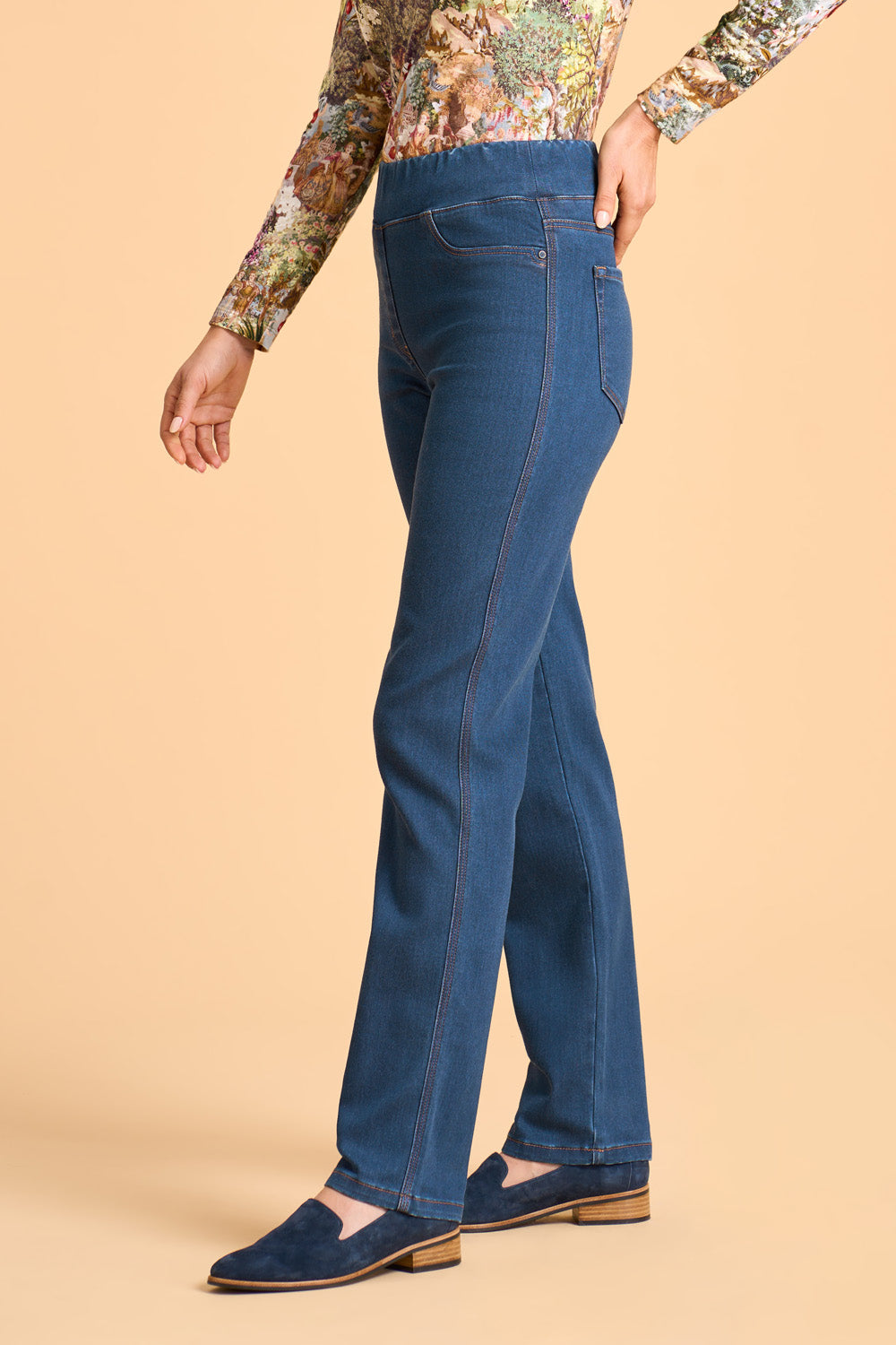 Bengajean® Straight Cashmere Feel - Stone Wash Denim