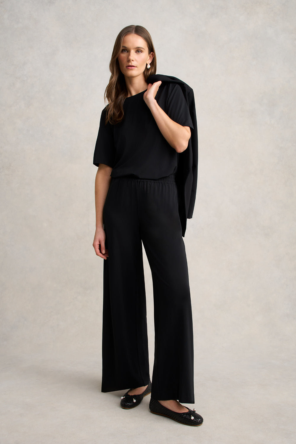 High Twist Palazzo Pant – Black