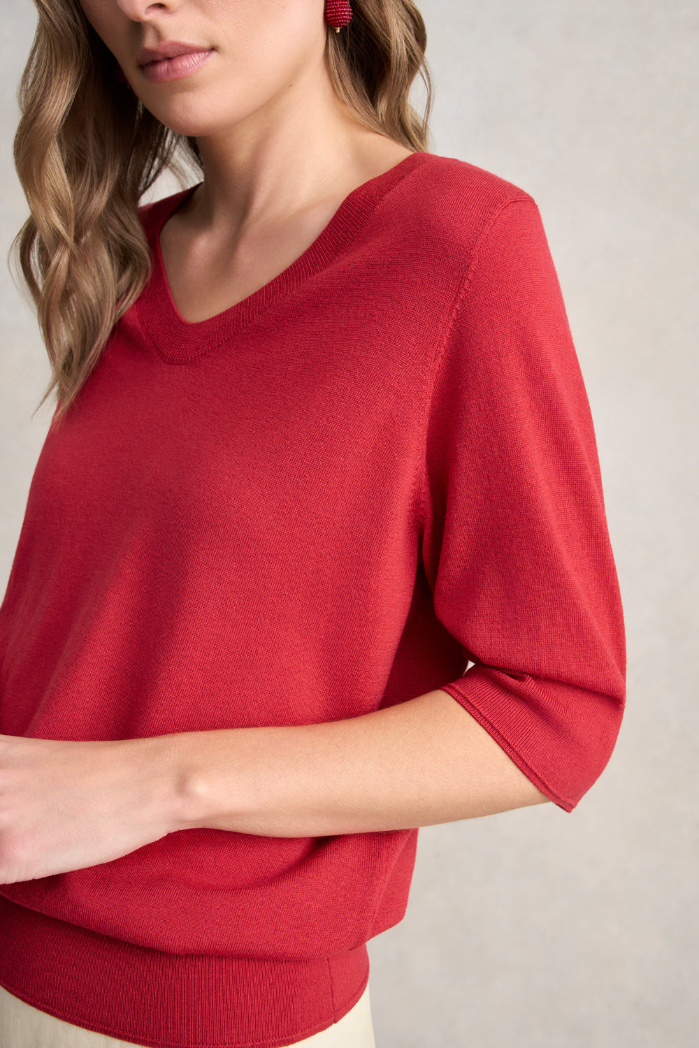Half Sleeve Wool Knit – Poppy