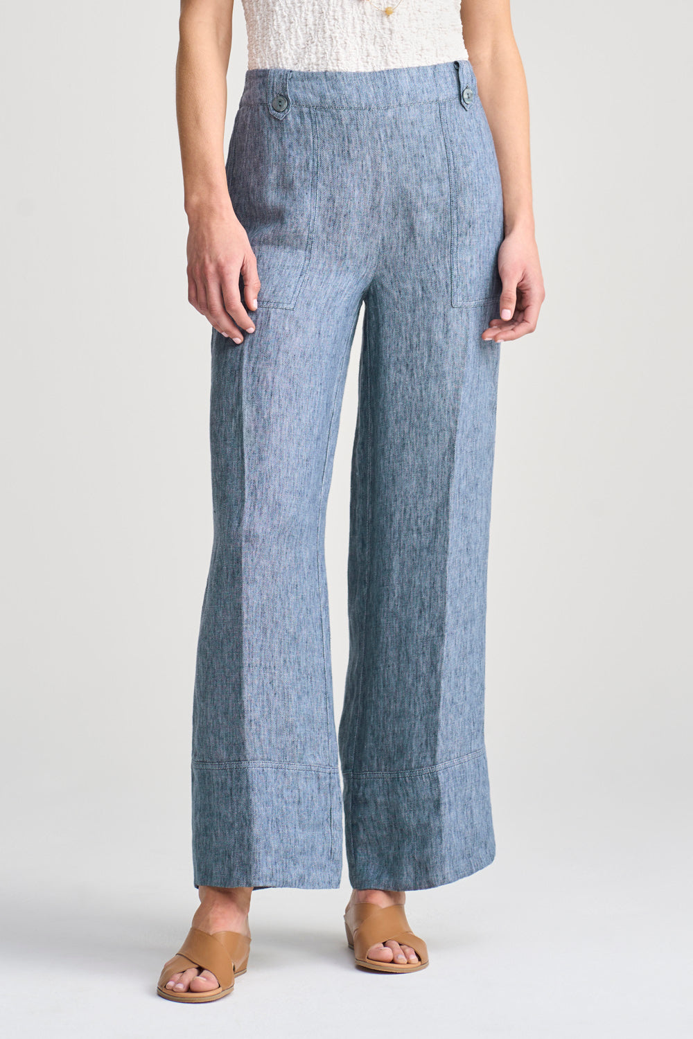 Twill Hemp Linen Pant - Indigo Twill