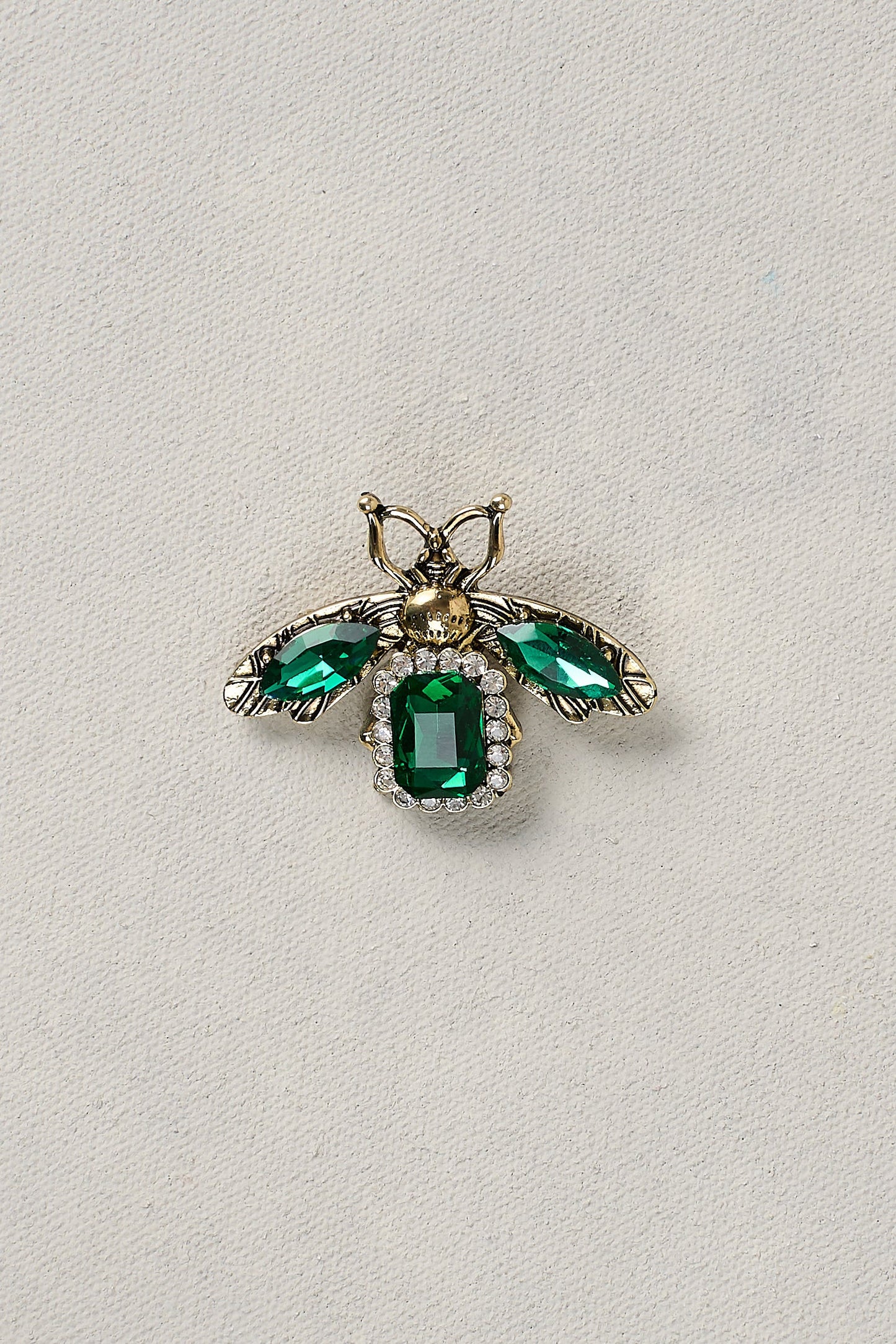Bejewelled Bee Brooch - Emerald