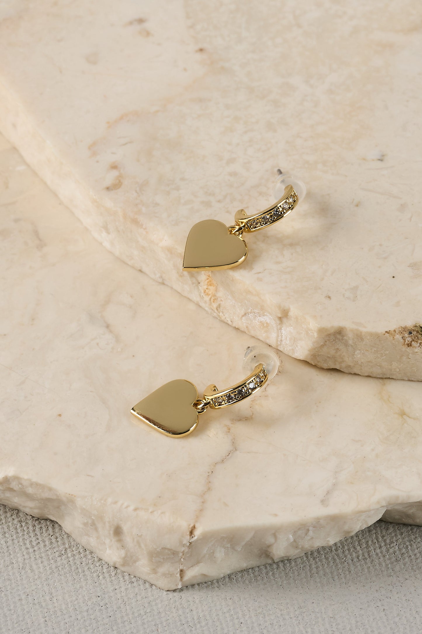 Heart Studs 18k Plated – Gold