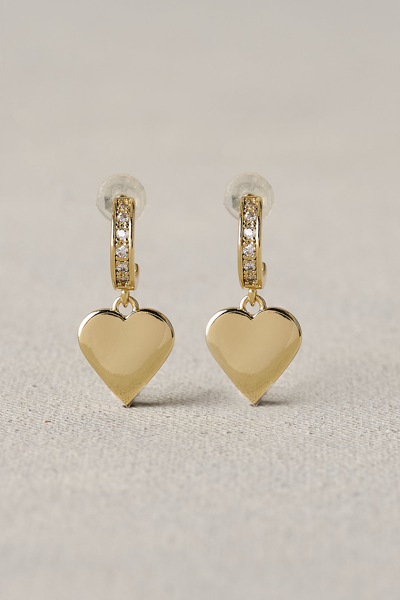 Heart Studs 18k Plated – Gold