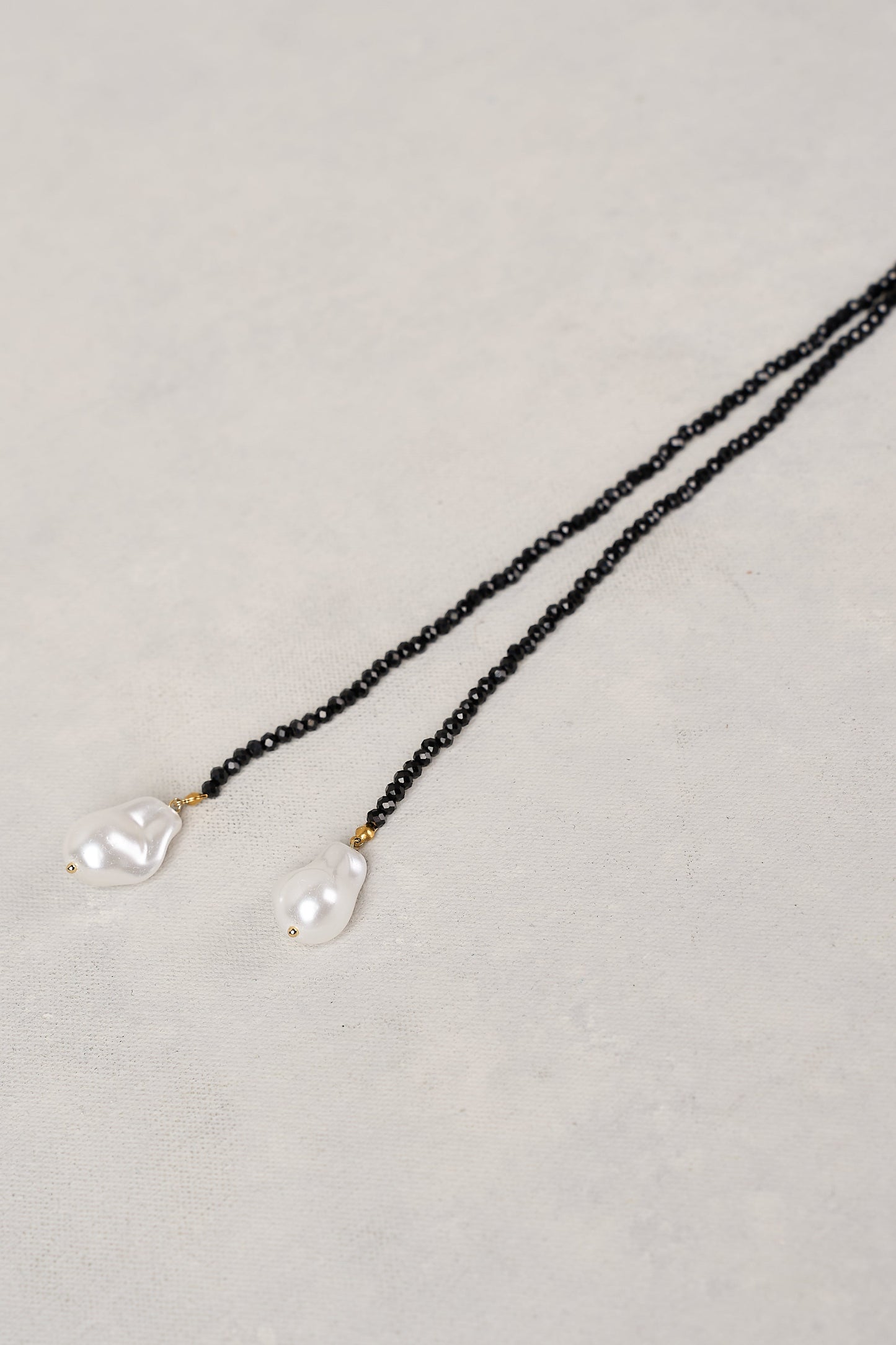 Faceted Rope Necklace - Black