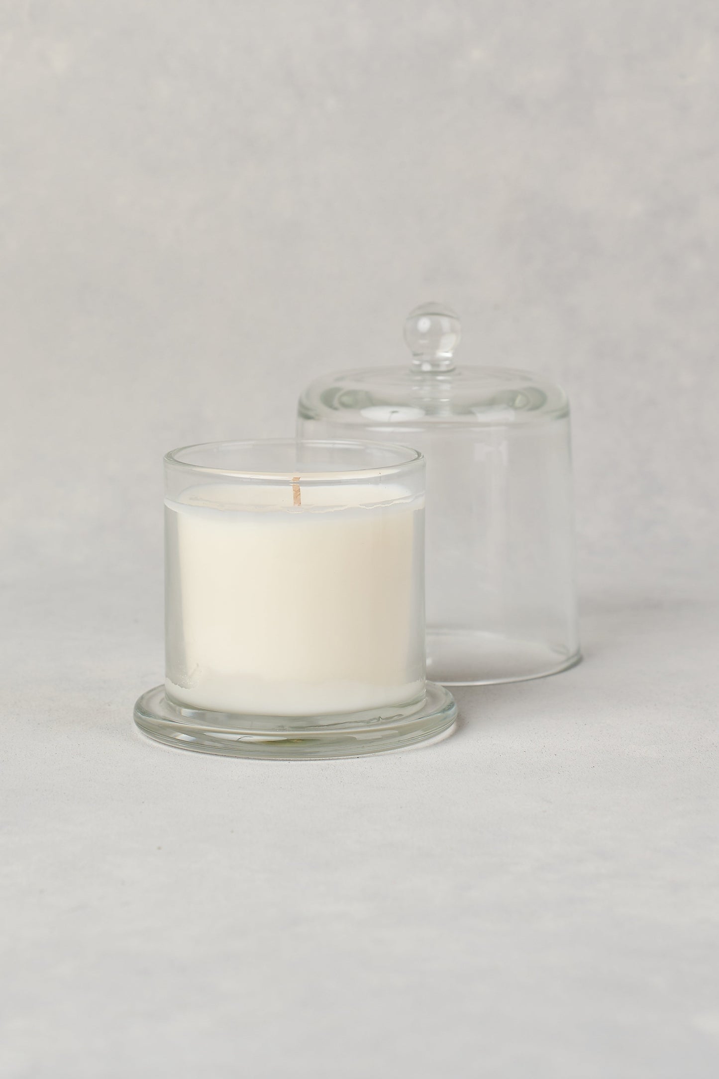 Floral Garden Glass Cloche Candle