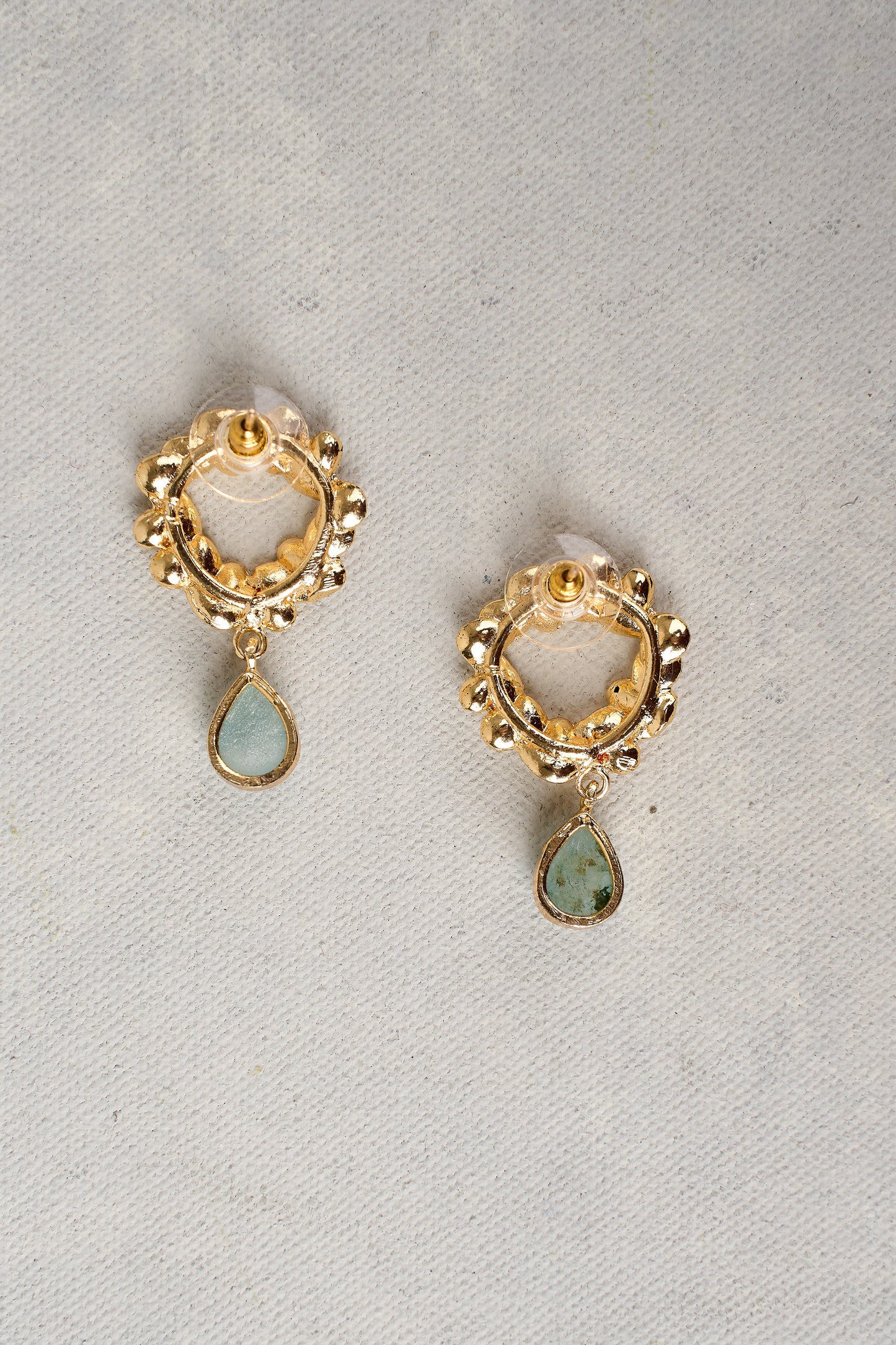 Gold Wreath Drop Earrings