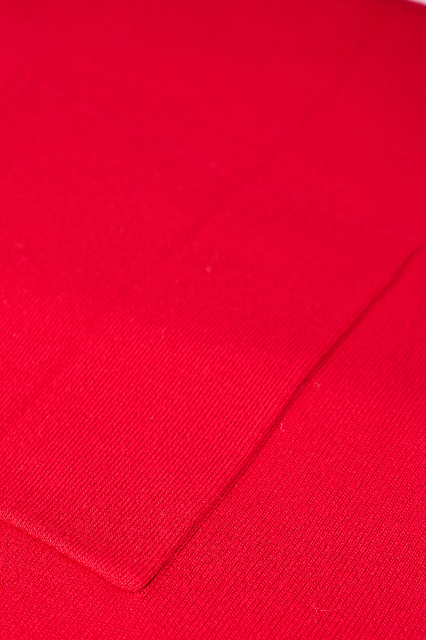Front Pocket Merino Wrap - Rouge