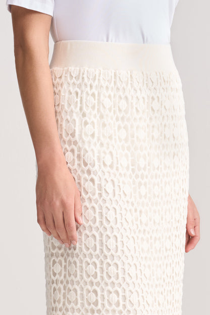Cotton Lace Skirt - Chalk