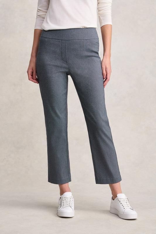 Tapered Check Pant - Ink Textured Check