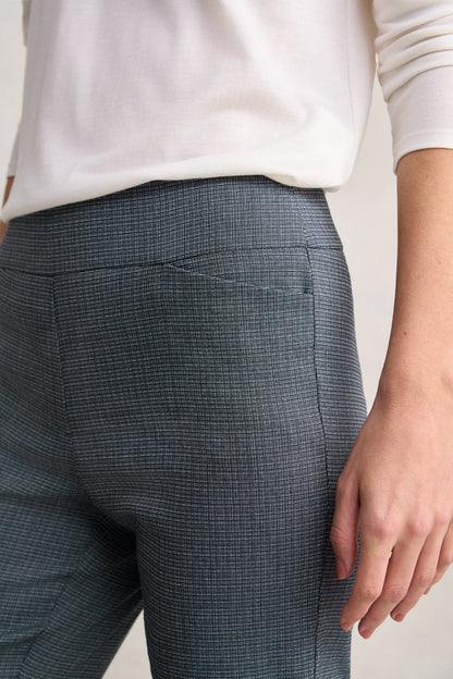 Tapered Check Pant - Ink Textured Check