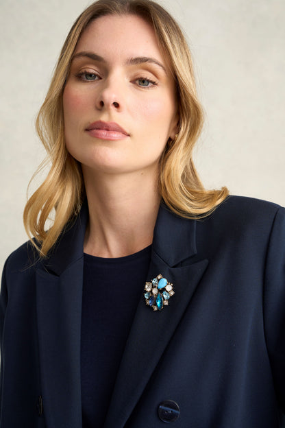 Ocean Diamon Brooch - Multicolour
