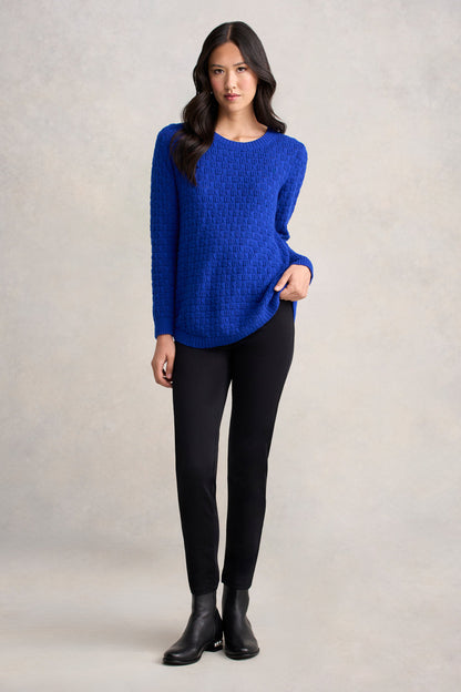 Cotton Wool Bubble Jumper - Electric Blue