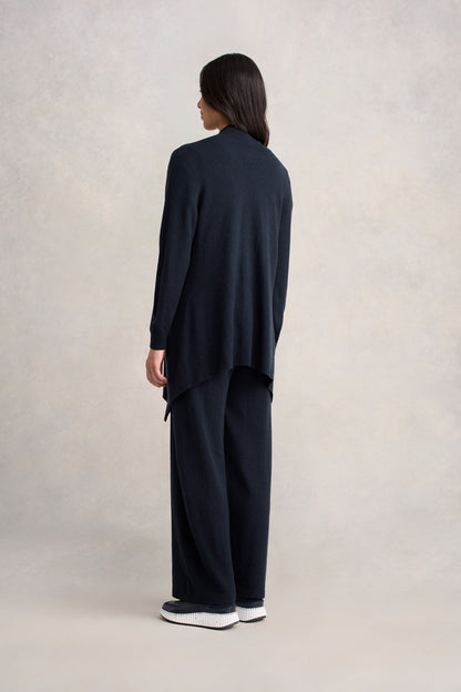 Wool Cashmere Cardigan - Ink