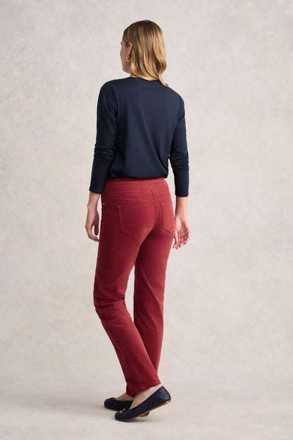 Bengajean® Velvet Straight Leg - Scarlet
