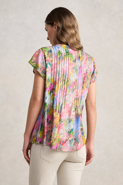Lightweight Print Blouse – Meadow Print