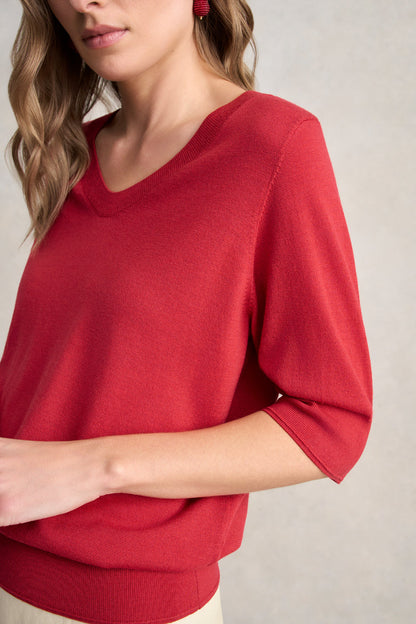 Half Sleeve Wool Knit – Poppy