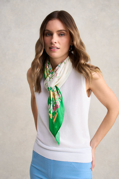 Floral Square Scarf – Multicolour