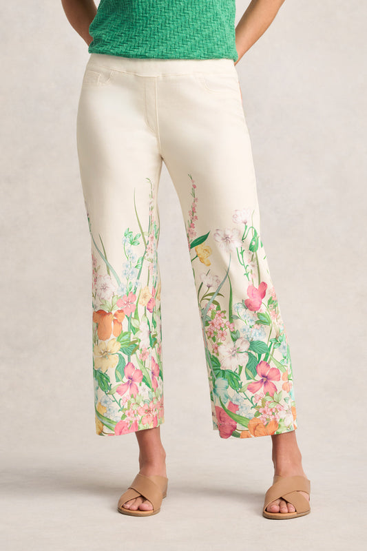 Bengajean® 7/8 Relaxed Fit – Botanical Print