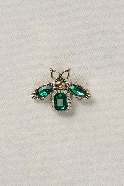 Bejewelled Bee Brooch - Emerald