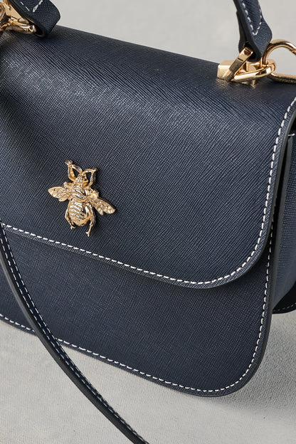Structured Crossbody Bag - Navy