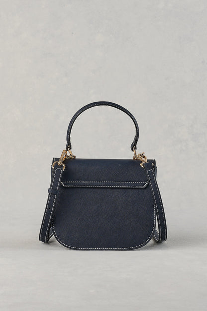 Structured Crossbody Bag - Navy