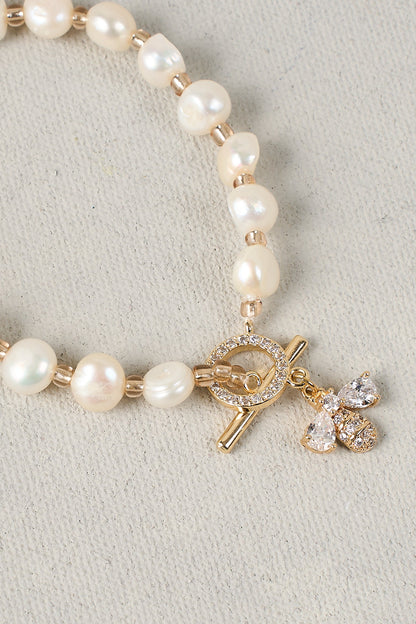 Bee Pearl Wrist – Cream
