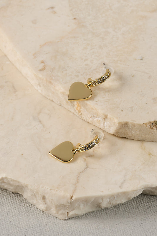 Heart Studs 18k Plated – Gold