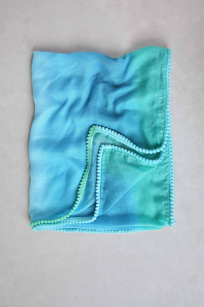 Ombre Scarf – Blue