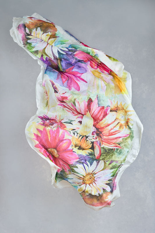 Bright Bloom Scarf – Multicolour