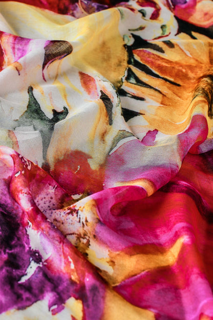 Bright Bloom Scarf – Multicolour