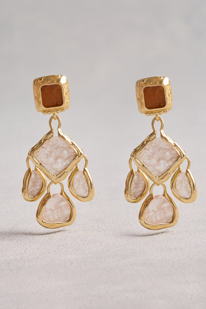 Chandelier Earrings - Pink