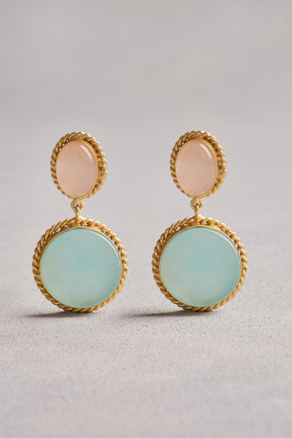 Two Tone Earrings - Multicolour