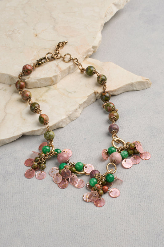 Cluster Necklace - Multicolour