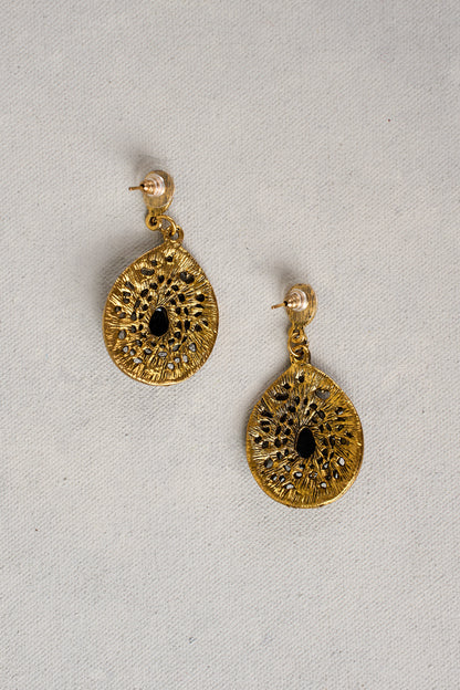 Black Halo Earrings