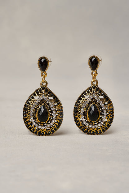 Black Halo Earrings