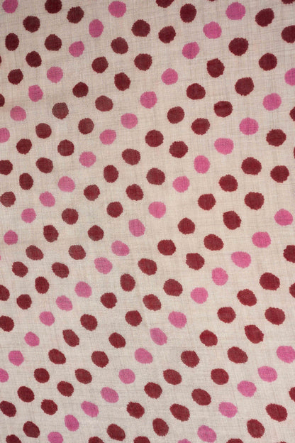 Polka Dot Wool Scarf - Multicolour