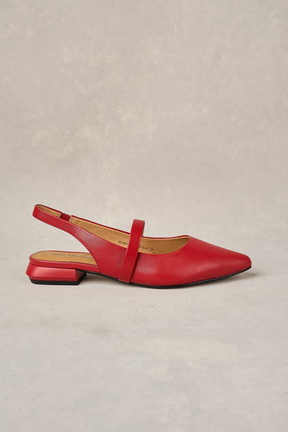 Elisa Pointed Flat - Rouge