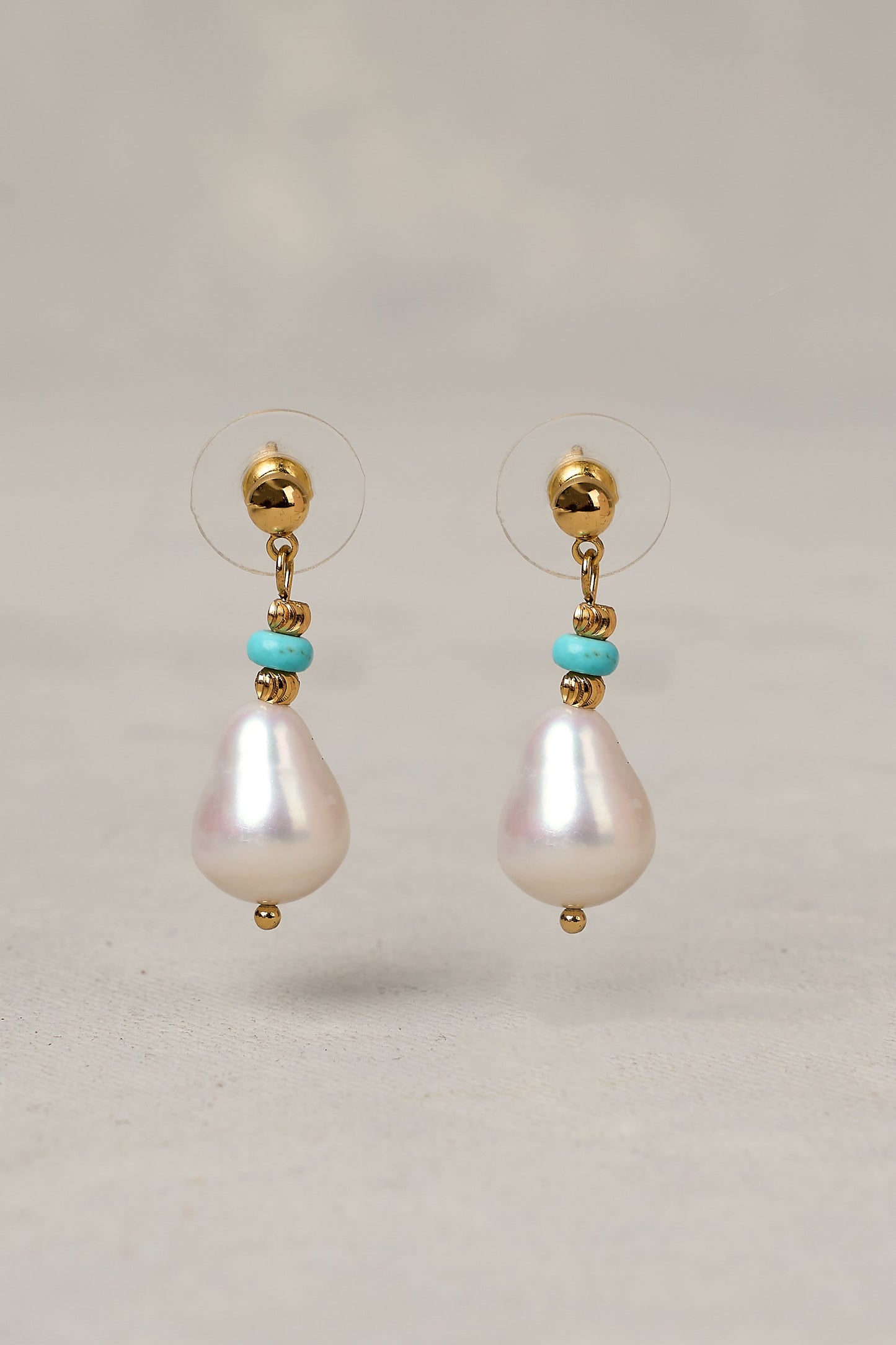 Elise Pearl Drop Earrings - Multicolour