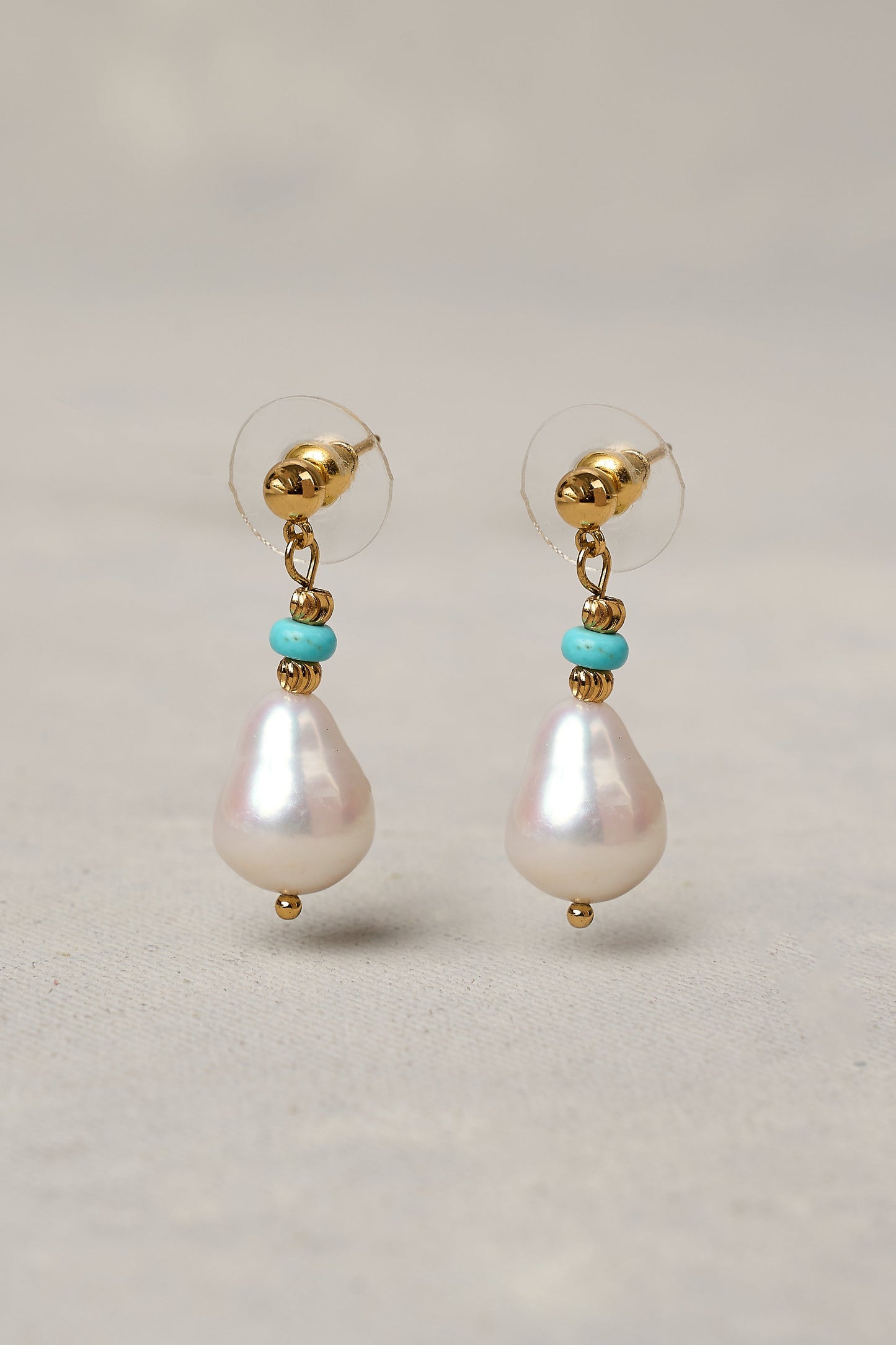 Elise Pearl Drop Earrings - Multicolour