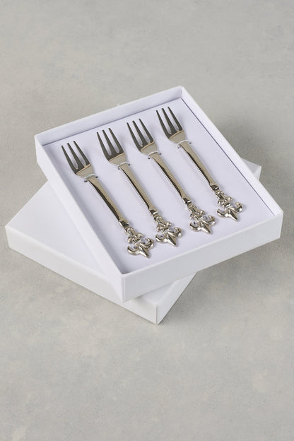 Fleaur De Lys Cake Forks