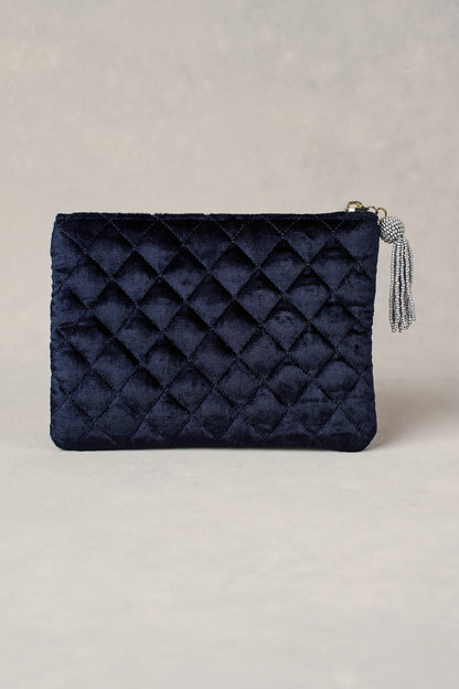 C Monogram Cosmetic Bag - Blue