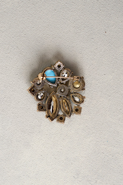 Ocean Diamon Brooch - Multicolour