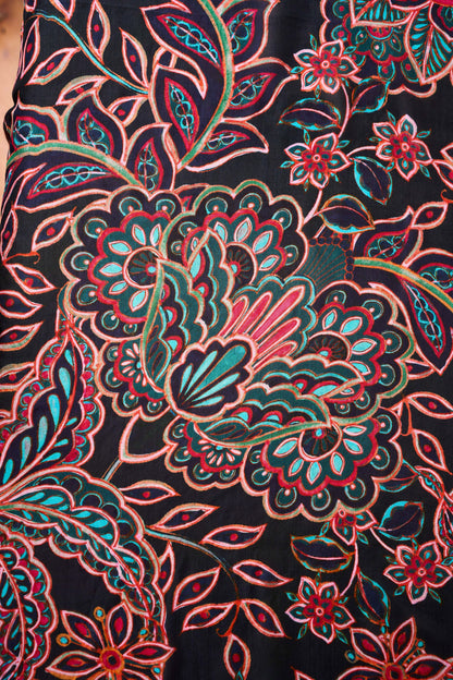 Paisley Floral Silk Scarf