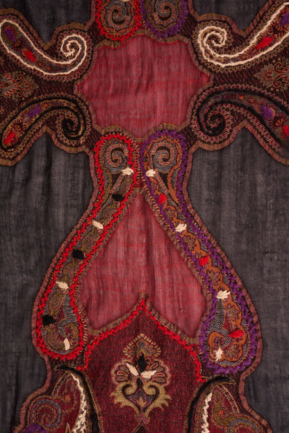Paisley Swirls Wool Scarf - Multicolour