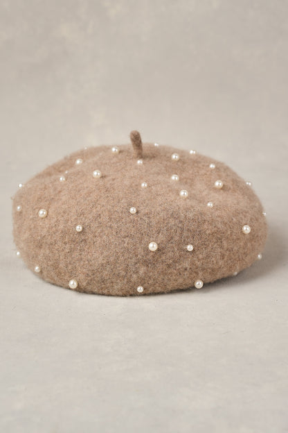 Pearl Beret - Taupe Marle