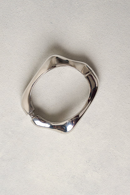 Sculptural Silver Bangle