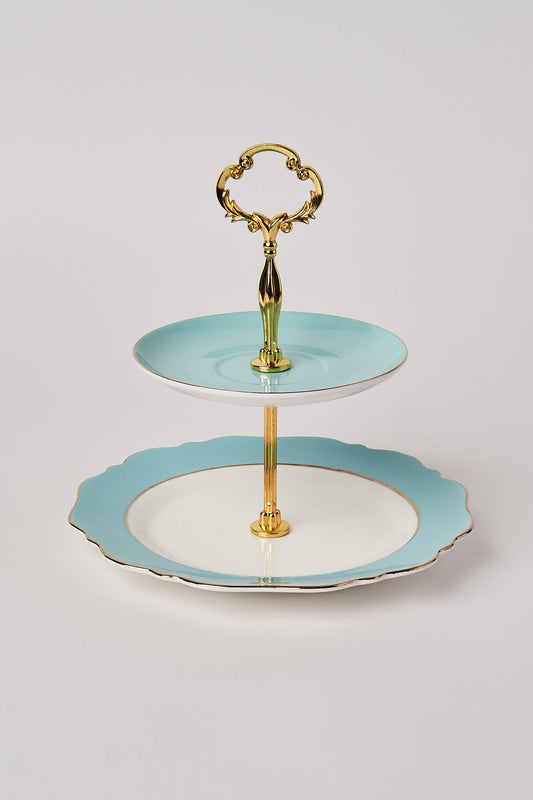 Pale Blue High Tea Stand